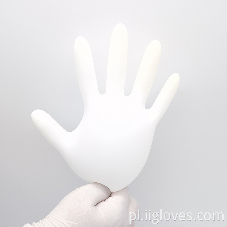 Bezpieczeństwo gospodarstw domowych White Kolor White Kolor Wysokiej jakości rękawiczki nitrylowe